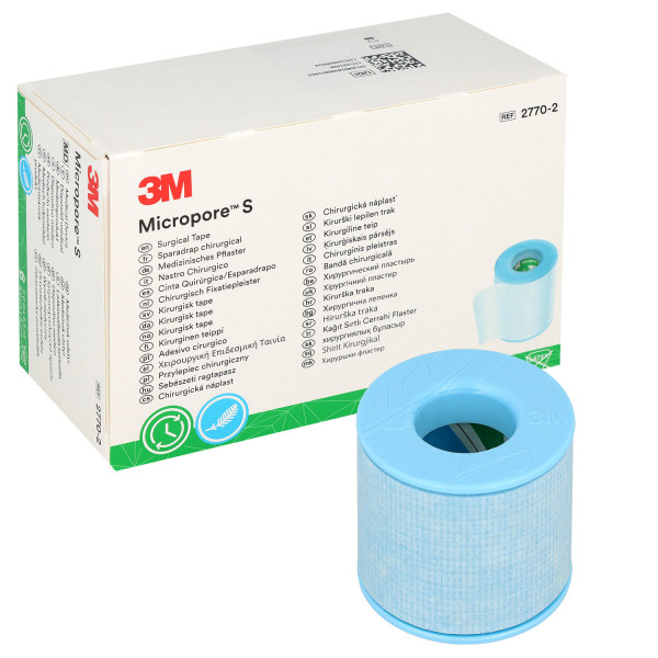 3M Micropore S - Silikonbeschichtetes Pflaster