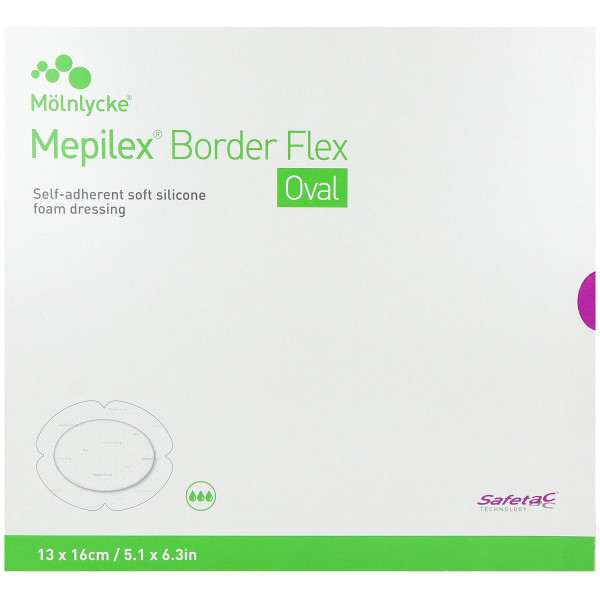 Mepilex Border Flex, flexibler Schaumverband, haftend, steril