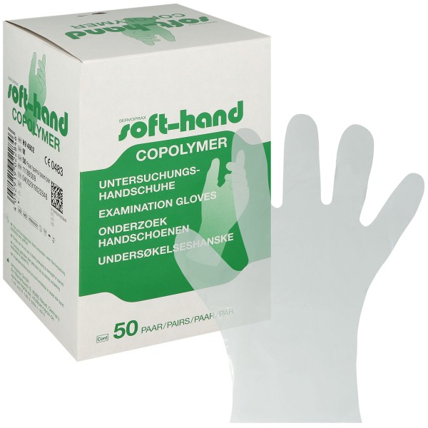 SOFTHAND Untersuchungshandschuhe aus Copolymer, steril, puderfrei