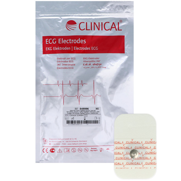 Langzeit EKG Elektroden Clinical S2400H mit Kabelschlitz AG/AgCl