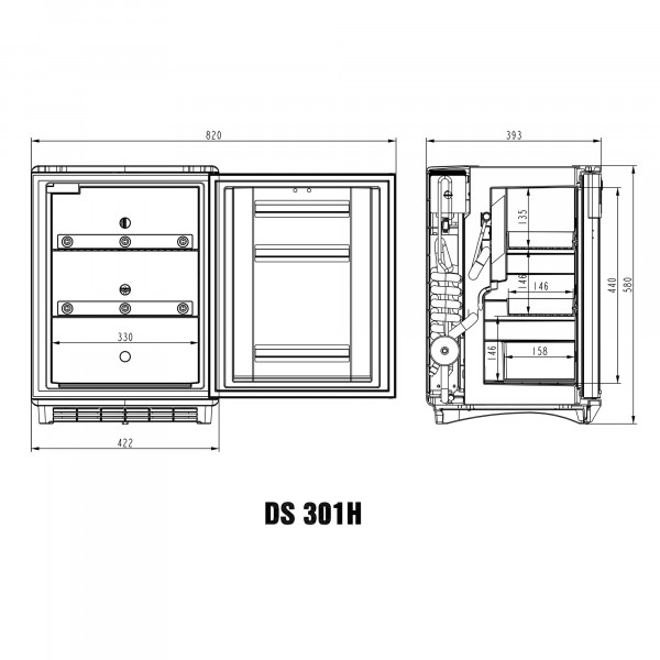 Dometic DS 301 H Medikamentenkühlschrank