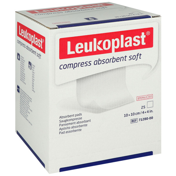 Leukoplast compress absorbent soft einzeln steril eingesiegelte Saugkompresse