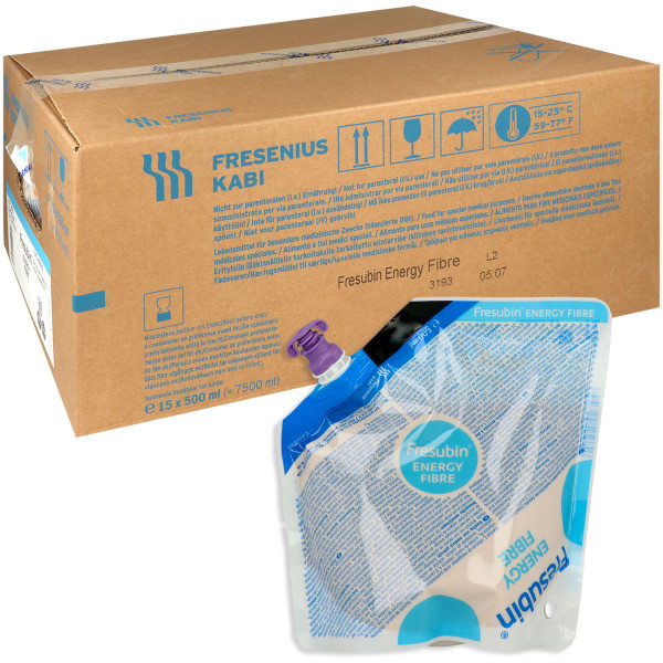 Fresubin Energy Fibre Easy Bag 15 x 500 ml Hochkalorische Sondennahrung