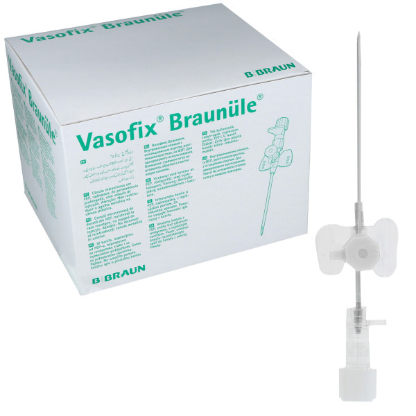 Vasofix Braunüle, Venenverweilkanülen mit Zuspritzport und FEP-Katheter