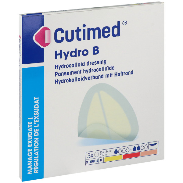 Cutimed Hydro B Sakrum Hydrokolloidverband mit Haftrand