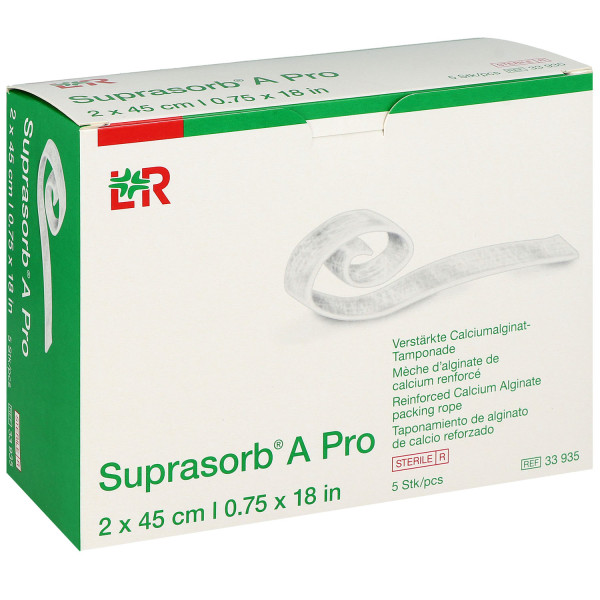 Suprasorb A Pro Calciumalginat-Tamponaden, steril einzeln eingesiegelt