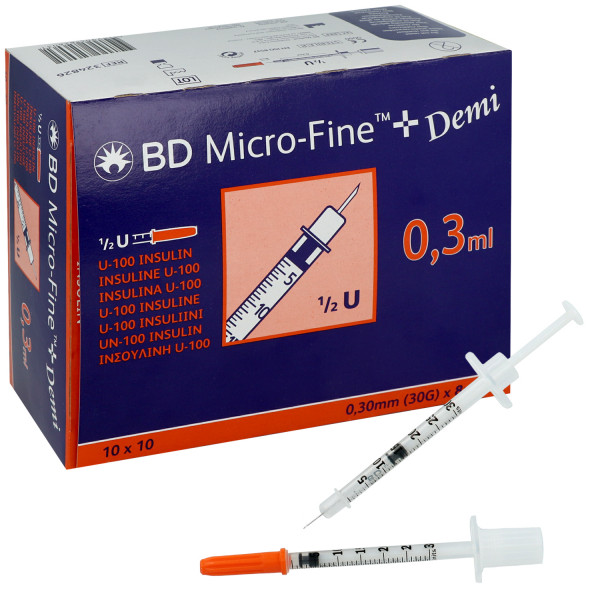 MICRO-FINE+ Demi Insulinspritze mit Kanüle