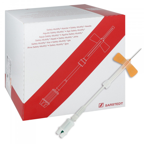 Safety-Multifly-Kanüle mit Multiadapter