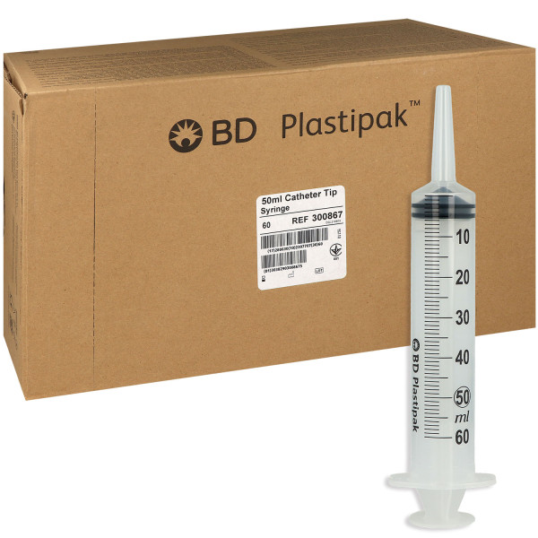 BD Plastipak Einmal-Spritze mit Katheteransatz
