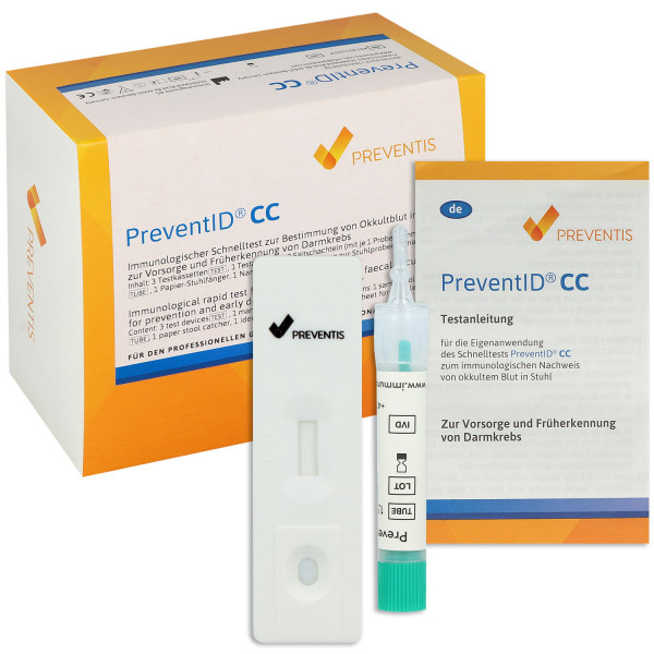 PreventID® CC Darmkrebsvorsorge Immunchromatographische Okkultbluttest