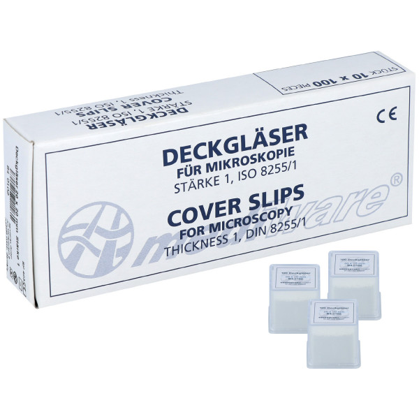 Mediware Deckgläser, ungeeicht, Stärke I
