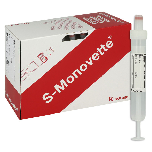 S-Monovette neutral Z steril mit Papieretikett
