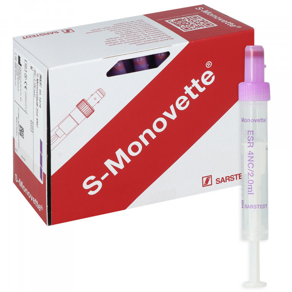 S-Monovette BSG-Citrat mit Kunststoffetikett