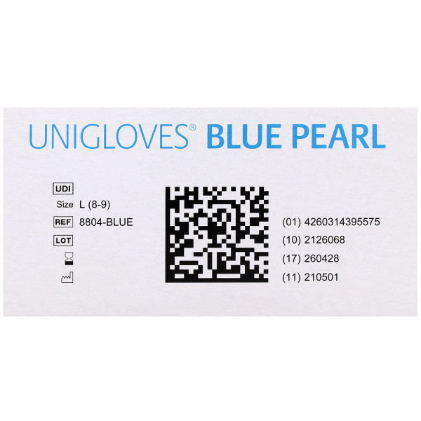 Unigloves BLUE PEARL Nitrilhandschuhe, puderfrei, blau