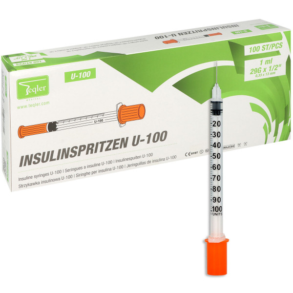 Teqler Insulinspritze U100