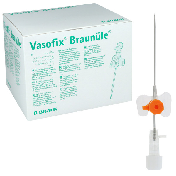 Vasofix Braunüle, Venenverweilkanülen mit Zuspritzport und FEP-Katheter