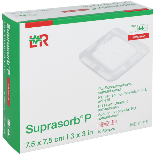 Suprasorb P PU-Schaumverband, steril, selbstklebend