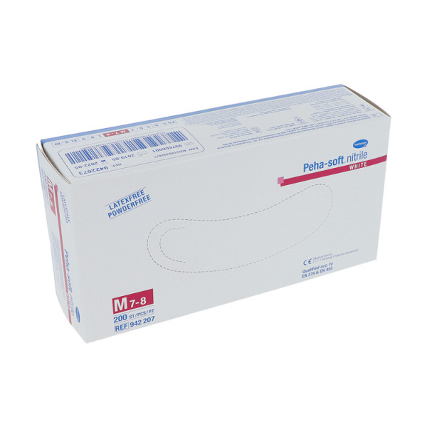 Peha-soft nitrile white Untersuchungshandschuhe, puderfrei