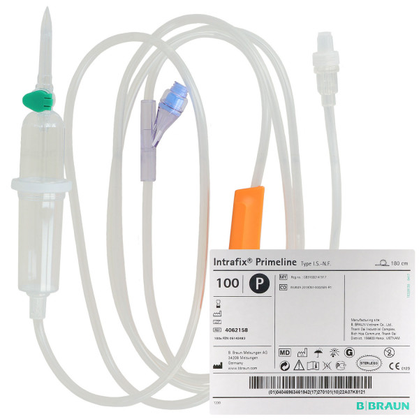 Intrafix Primeline Infusionsgerät mit nadelfreier Ventil Safeflow, 180 cm