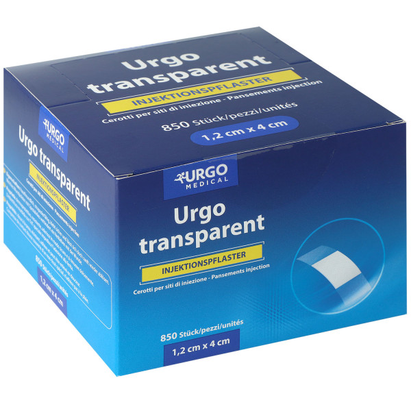 Urgo transparent Injektionspflaster 1,2 x 4 cm