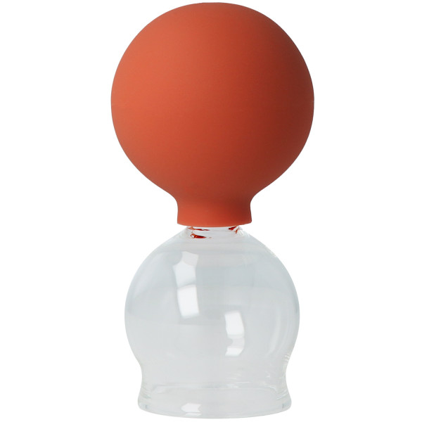 Schröpfkopf aus Glas, mit Ball