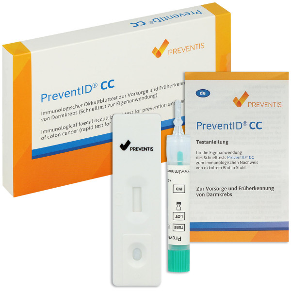 PreventID® CC Darmkrebsvorsorge Immunchromatographische Okkultbluttest