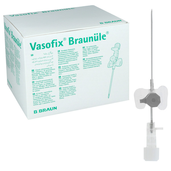 Vasofix Braunüle, Venenverweilkanülen mit Zuspritzport und FEP-Katheter