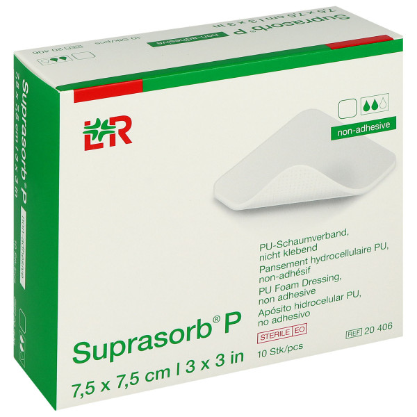 Suprasorb P PU-Schaumverband, steril, nicht klebend