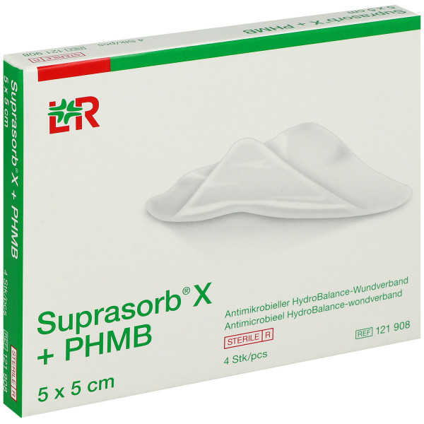 Suprasorb X + PHMB Antimikrobieller HydroBalance-Wundverband, sterile Wundauflage