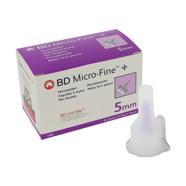 BD Micro-fine+5 Nadeln, 0,25 x 5mm, 100St