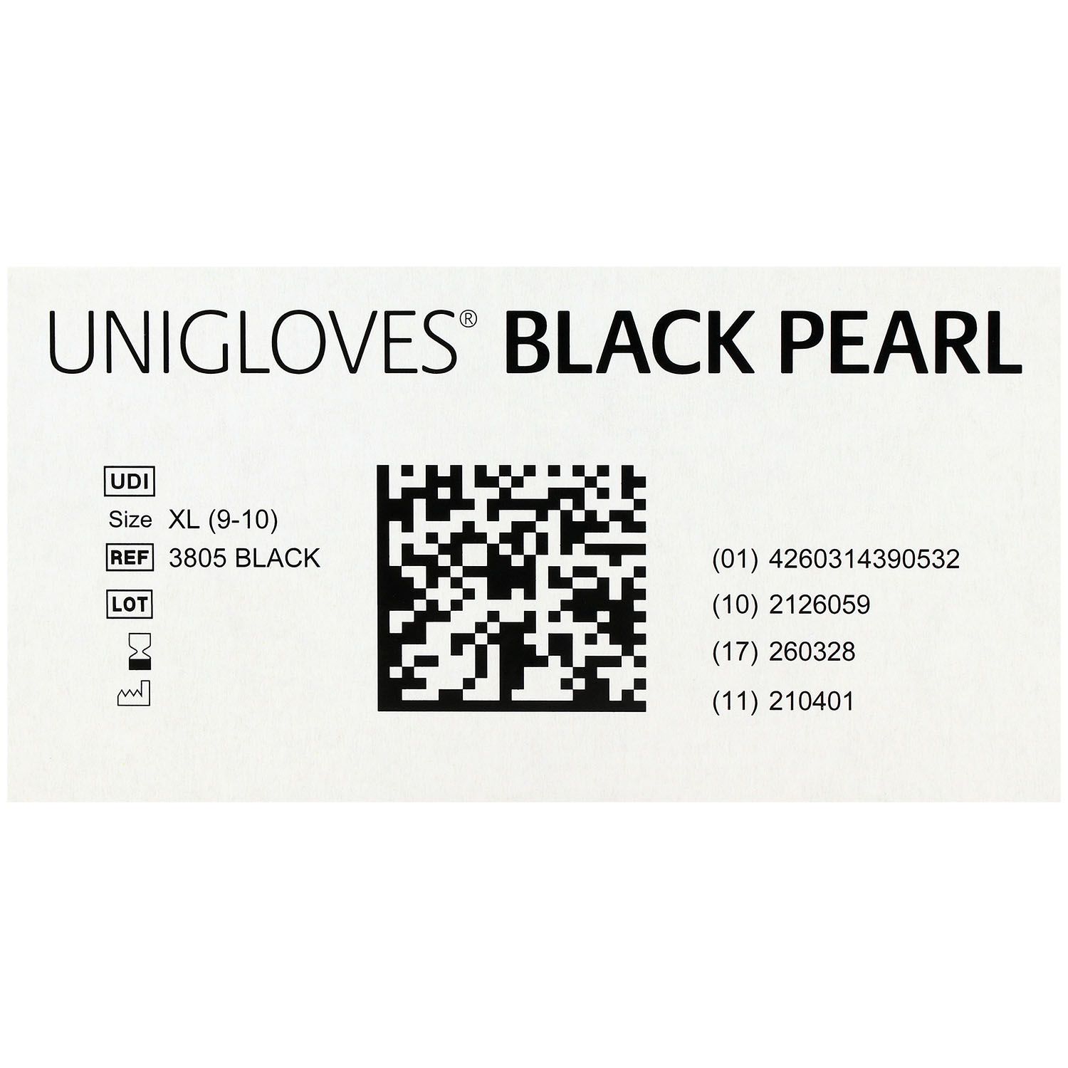 Unigloves Guanti In Nitrile Lilla, Senza Polvere, Zaffiro Pearl, 100 Pezzi, AQL 1.5, EN 455