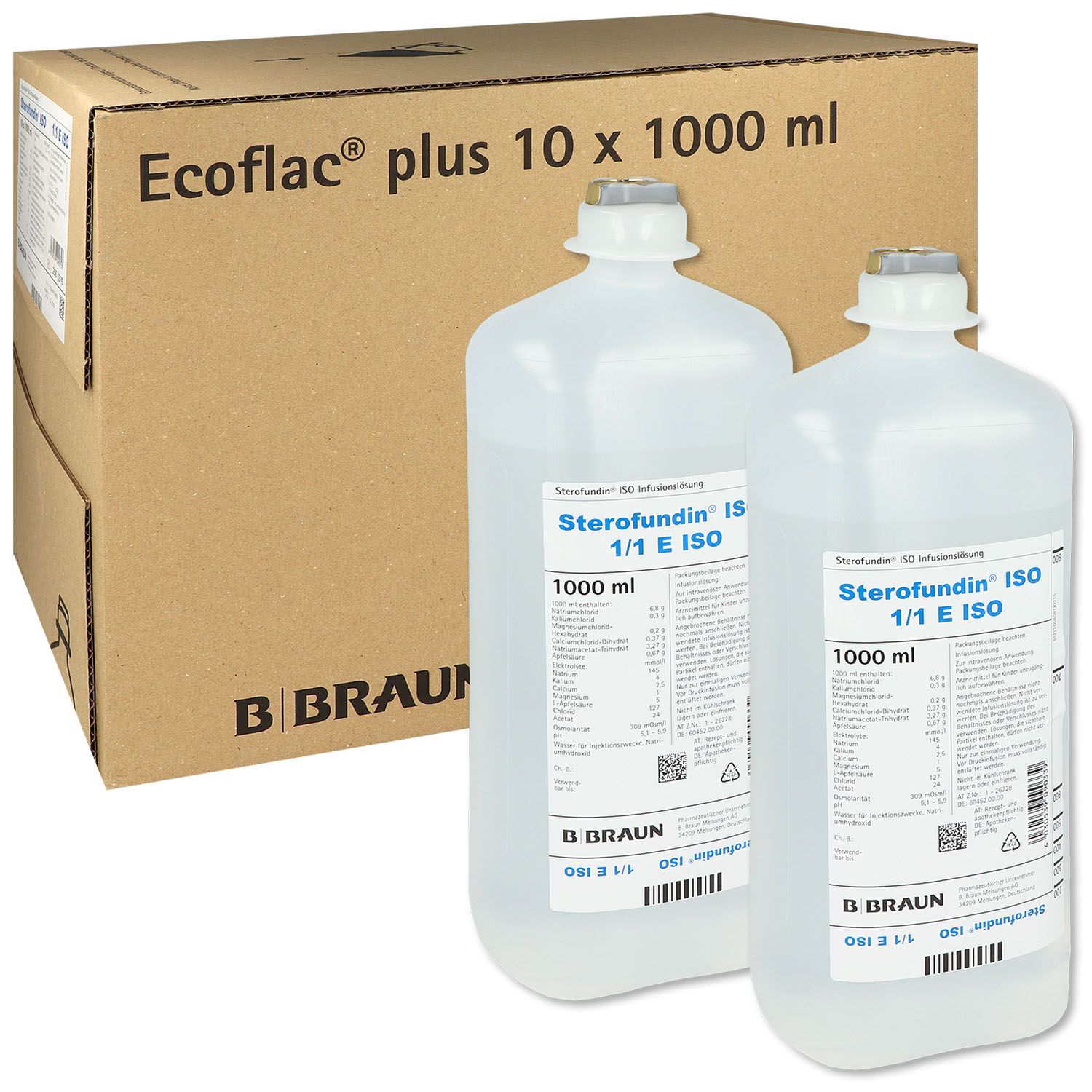 Sterofundin ISO Ecoflac Plus Infusionslösung 10 x 1000 ml | PZN 01078961